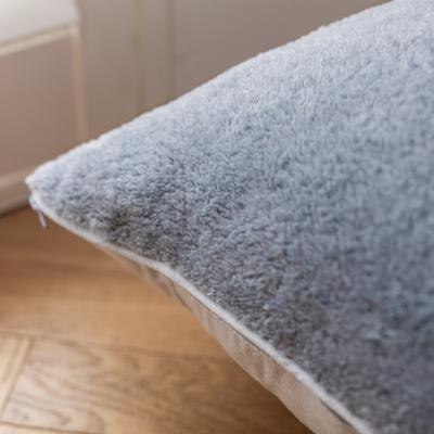 Show full view: Allisandro Wear-Resistant Sherpa Orthopedic Pillow Dog Bed, Blue, Medium slide 9 of 10