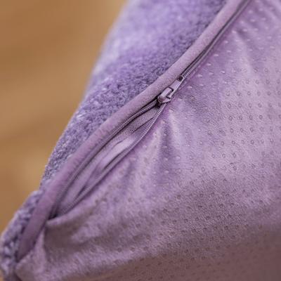 Show full view: Allisandro Wear-Resistant Sherpa Orthopedic Pillow Dog Bed, Purple, Large slide 10 of 11