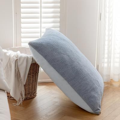 Show full view: Allisandro Wear-Resistant Sherpa Orthopedic Pillow Dog Bed, Blue, Medium slide 5 of 10