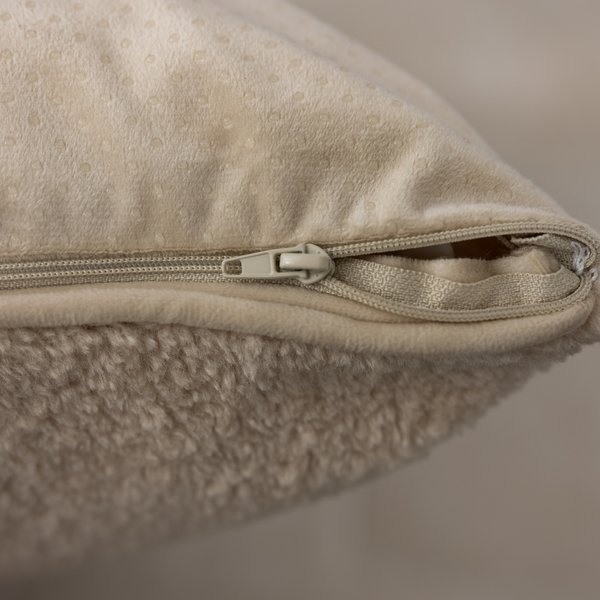 Show full view: Allisandro Wear-Resistant Sherpa Orthopedic Pillow Dog Bed, Beige, Jumbo slide 7 of 9