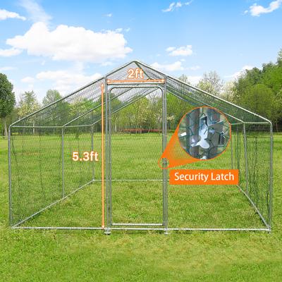 Show full view: RYPetmia Outdoor Metal Chicken Coop, 30 Chicken Capacity slide 3 of 9