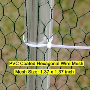 RYPetmia Outdoor Metal Chicken Coop, 15 Chickens Capacity