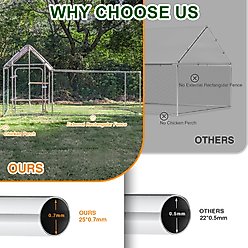 RYPetmia Outdoor Metal Chicken Coop for 8 Chicken Capacity slide 2 of 9