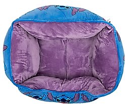 Buckle-Down Disney Stitch Poses Cuddler Bolster Dog Bed, Blue, Small slide 2 of 4