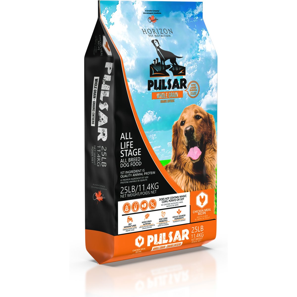 Horizon Pulsar Whole Grain Chicken Recipe Dry Dog Food, 25-lb bag