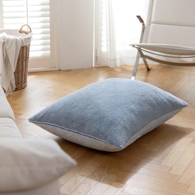 Show full view: Allisandro Wear-Resistant Sherpa Orthopedic Pillow Dog Bed, Blue, Medium slide 3 of 10