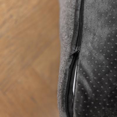 Show full view: Allisandro Wear-Resistant Sherpa Orthopedic Pillow Dog Bed, Grey, Medium slide 9 of 10