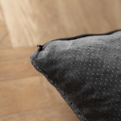 Show full view: Allisandro Wear-Resistant Sherpa Orthopedic Pillow Dog Bed, Grey, Medium slide 8 of 10