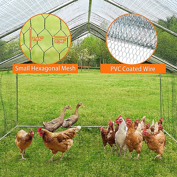 Show full view: RYPetmia Outdoor Metal Chicken Coop, 30 Chicken Capacity slide 2 of 9