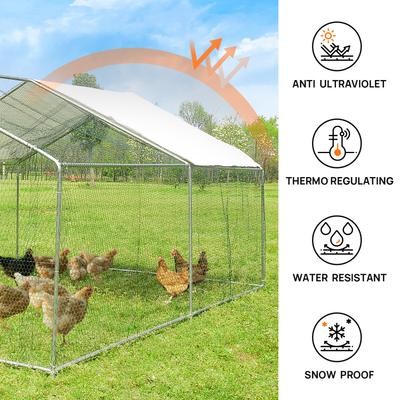 Show full view: RYPetmia Outdoor Metal Chicken Coop, 35 Chicken Capacity slide 7 of 9