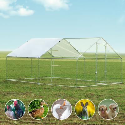 Show full view: RYPetmia Outdoor Metal Chicken Coop, 35 Chicken Capacity slide 6 of 9