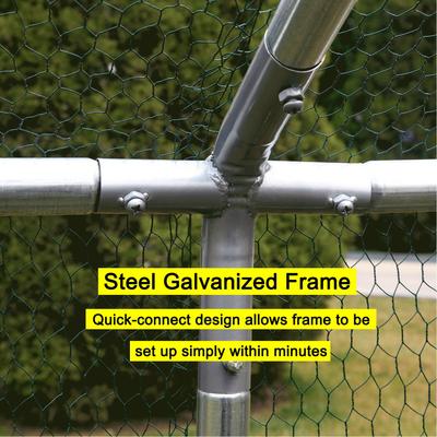 Show full view: RYPetmia Outdoor Metal Chicken Coop, 15 Chickens Capacity slide 8 of 9