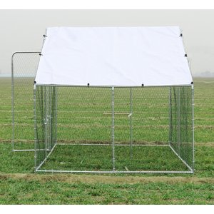 RYPetmia Outdoor Metal Chicken Coop, 15 Chickens Capacity