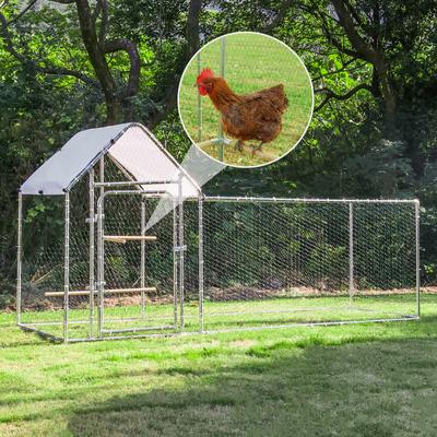 Show full view: RYPetmia Outdoor Metal Chicken Coop for 8 Chicken Capacity slide 6 of 9