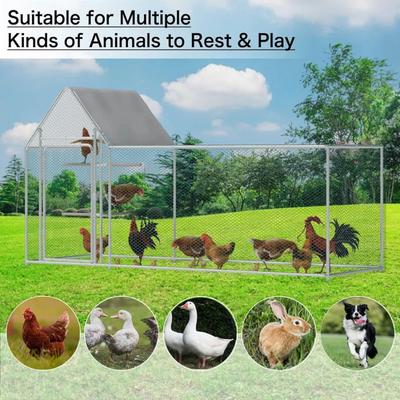 Show full view: RYPetmia Outdoor Metal Chicken Coop for 8 Chicken Capacity slide 4 of 9