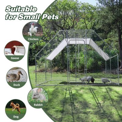 Show full view: RYPetmia Outdoor Metal Chicken Coop, 25 Chicken Capacity slide 7 of 9