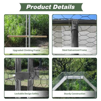 Show full view: RYPetmia Outdoor Metal Chicken Coop, 25 Chicken Capacity slide 5 of 9