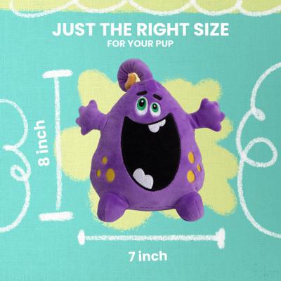 Show full view: Snugarooz Distracting Dave Monster 2 in 1 Squeaky Dog Plush Toy slide 5 of 7