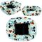 Show in main carousel: Buckle-Down Disney Mickey Mouse Expressions Cuddler Bolster Dog Bed, Blue, Small slide 4 of 4