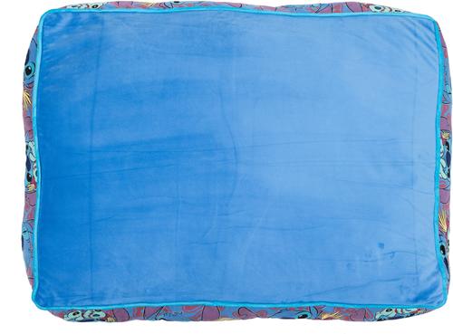 Show full view: Buckle-Down Disney Stitch & Scrump Poses Rectangle Gusset Pillow Dog Bed, Blue, Large slide 3 of 4