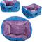 Show in main carousel: Buckle-Down Disney Stitch Poses Cuddler Bolster Dog Bed, Blue, Small slide 4 of 5