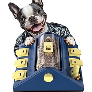 KADTC Beer Barrel 2 In 1 Puzzle Dog Toy, Blue