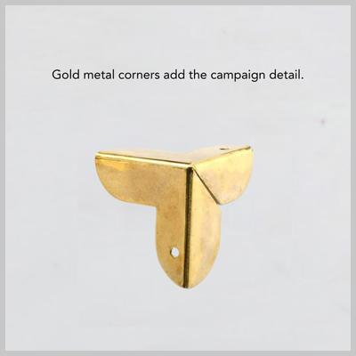 Show full view: Hiddin Clear Campaign Double Dog Bowl, Gold, Large slide 4 of 5