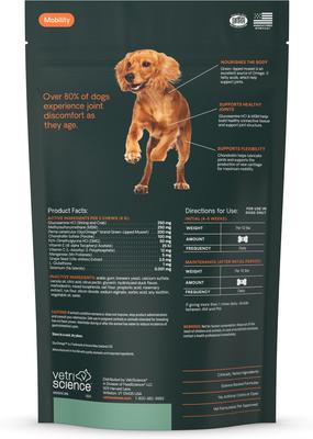 Show full view: VetriScience GlycoFlex Plus Duck Flavored Soft Chews Joint Supplement for Small Dogs, 60 count slide 9 of 11