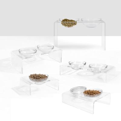 Show full view: Hiddin Clear Single Elevated Dog & Cat Feeder, 6.5-cup slide 9 of 9