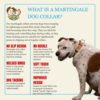 Show full view: Country Brook Petz HossFit Jr Summer Pines Wide Martingale Dog Collar, Multi-Colored, X-Large: 23 to 31-in neck, 1.5-in wide slide 9 of 10