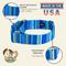 Show in main carousel: Country Brook Petz HossFit Jr Serape Wide Martingale Dog Collar, Large, Blue slide 7 of 8