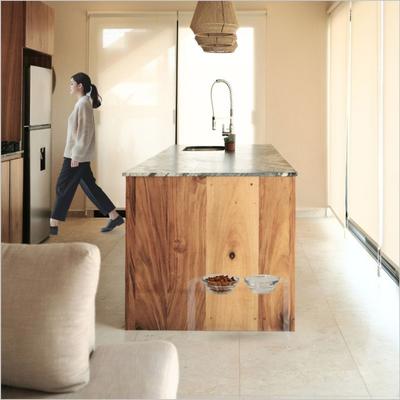 Show full view: Hiddin Clear Glass Double Dog Bowl, Tall slide 6 of 10