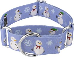 Country Brook Petz HossFit Jr Snowman Wide Martingale Dog Collar, Purple, Large