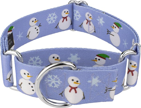 Show full view: Country Brook Petz HossFit Jr Snowman Wide Martingale Dog Collar, Purple, Large slide 1 of 9