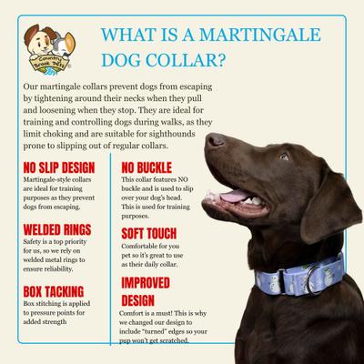 Show full view: Country Brook Petz HossFit Jr Where's Merry Wide Martingale Dog Collar, Medium slide 5 of 8