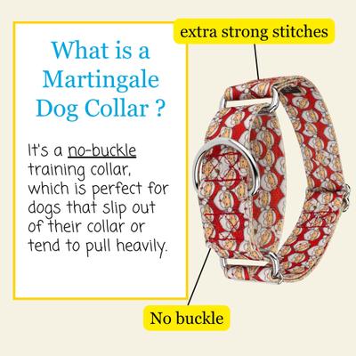 Show full view: Country Brook Petz HossFit Jr Where's Merry Wide Martingale Dog Collar, Medium slide 3 of 8