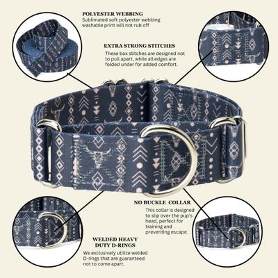 Show full view: Country Brook Petz HossFit Jr Copper Mesa Wide Martingale Dog Collar, X-Large slide 6 of 8