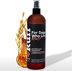 RUFF by Lillian Ruff Waterless Pet Shampoo, Sandalwood Amber, 16-oz bottle