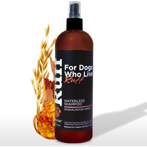 RUFF by Lillian Ruff Waterless Pet Shampoo, Sandalwood Amber, 16-oz bottle