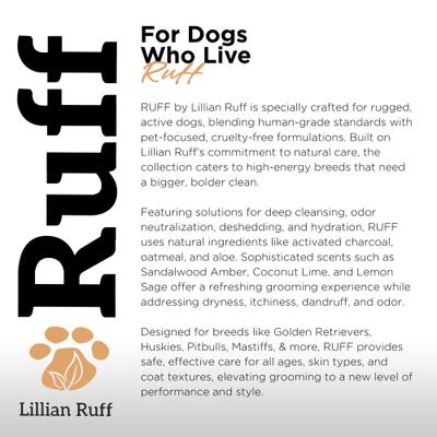 Show full view: RUFF by Lillian Ruff Oatmeal Pet Shampoo, Sandalwood Amber, 16-fl oz bottle slide 7 of 8