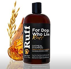 RUFF by Lillian Ruff Oatmeal Pet Shampoo, Sandalwood Amber, 16-fl oz bottle