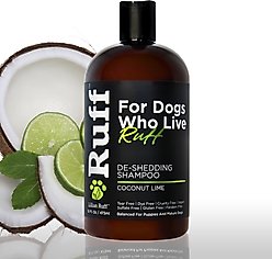RUFF by Lillian Ruff De-Shedding Pet Shampoo, Coconut Lime, 16-fl oz bottle