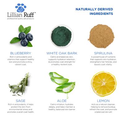 Show full view: Lillian Ruff Waterless Pet Shampoo, Blueberry, 16-oz bottle slide 3 of 6