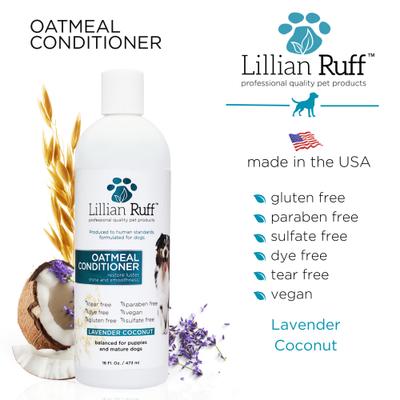 Show full view: Lillian Ruff Oatmeal Pet Conditioner, 16-fl oz bottle slide 5 of 6