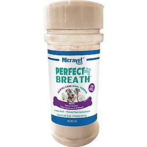 MicraVet Perfect Breath Powder Dental Supplement for Dogs, 5-oz jar