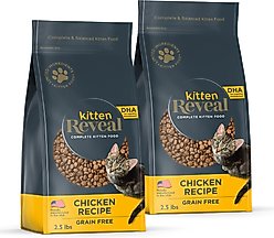 Reveal Chicken Recipe Grain-Free Dry Kitten Food, 2.5-lb bag, 5-lb bundle 