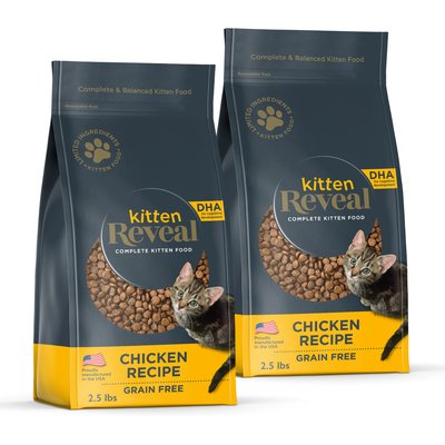 Reveal Reveal Chicken Recipe Grain-Free Dry Kitten Food, 2.5-lb bag, 5-lb bundle