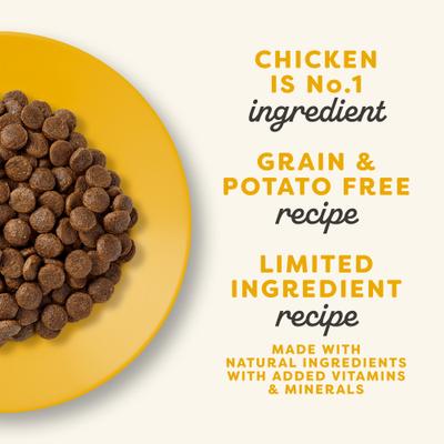 Show full view: Applaws Chicken Breast in Broth Wet Food, 2.47-oz can, case of 6 + Complete Chicken Recipe for Kittens Dry Cat Food, 4-lb bag, 1 count slide 8 of 9