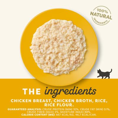 Show full view: Applaws Chicken Breast in Broth Wet Food, 2.47-oz can, case of 6 + Complete Chicken Recipe for Kittens Dry Cat Food, 4-lb bag, 1 count slide 3 of 9