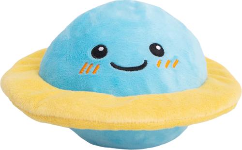 Show full view: Snugarooz Soothing Saturn 2 in 1 Squeaky Dog Plush Toy slide 2 of 6